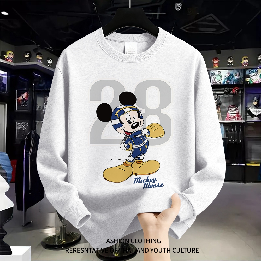 เสื้อสเวตเตอร์ไม่มีฮู้ด แขนยาว คอกลม สไตล์มินิมอล คู่รักใส่ได้ ส่งเร็วใน 24 ชั่วโมงจัดส่งภายในประเทศไทย