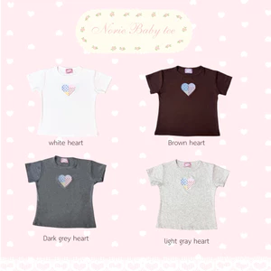DOPEY.PUFFY / NORIE BABY TEE  เสื้อครอปผ้าร่องงานปัก