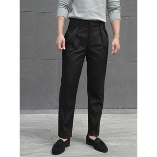 [NEW] GUSSIC- Milano Pleated Pants กางเกงขากระบอกเล็ก จีบคู่ ดีเทลฝากระเป๋าหลัง