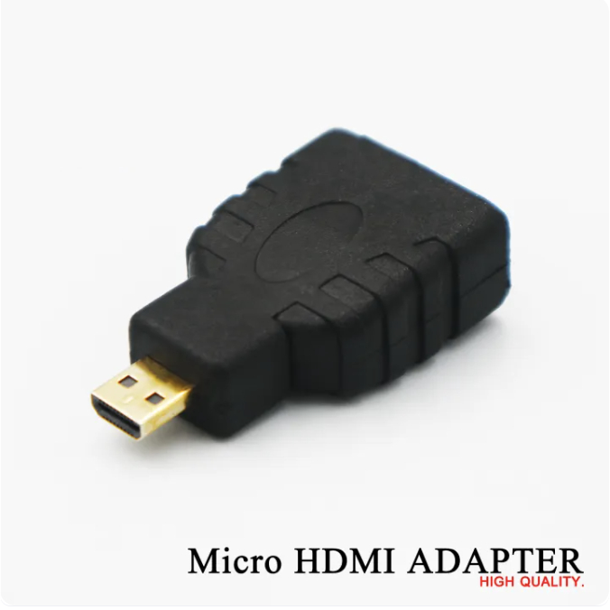 HD to Micro HD หัวแปลง Micro HDMI - HDMI ตัวผู้ Micro HDMI ตัวเมีย ชุบทอง สําหรับแท็บเล็ต แล็ปท็อป P