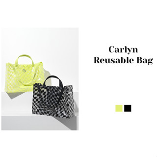 Carlyn Reusable Bag H73115010B0 (Lime Neon, Black)