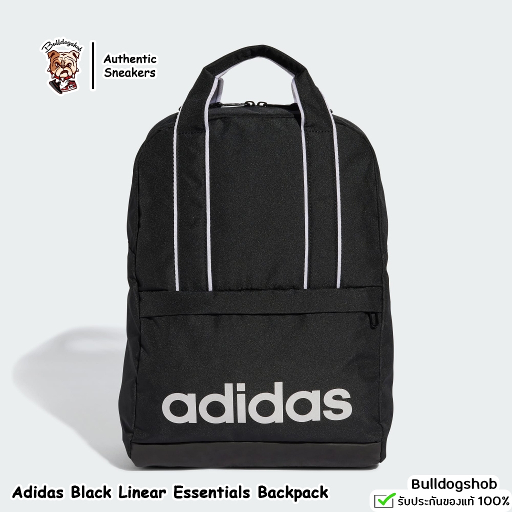 Adidas กระเป๋าเป้ Black Linear Essentials Backpack JE5646 - แท้/ป้ายไทย