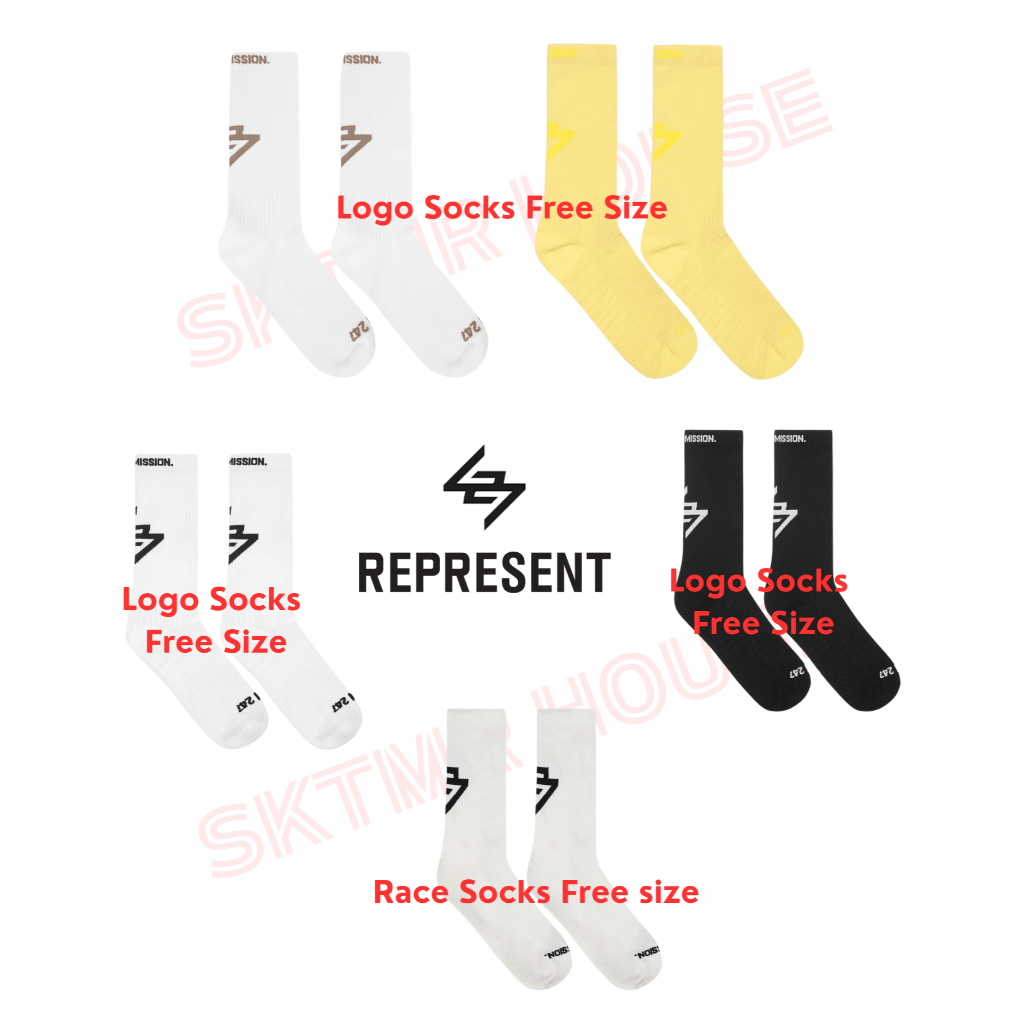 [พร้อมส่ง]   247 Represent Logo Socks / Race Socks | ถุงเท้าวิ่ง ถุงเท้าออกกำลังกาย