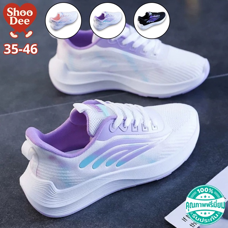 ShooDee รองเท้าผ้าใบแฟชั่น รองเท้า นุ่มเบา ใส่สบาย เหมาะสำหรับคุณผู้หญิง 36-40