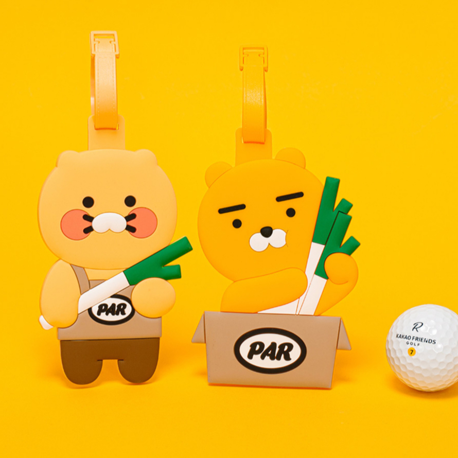 พร้อมส่ง Kakao Friends Icon Silicon Name Tag – Ryan & Choonsik แท็กกระเป๋า ห้อยกับกระเป๋าเดินทาง / ถ