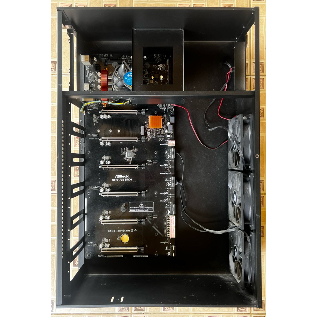 ชุดขุดเหรียญ CASE For Asrock H510-Mining-BTC+PRO Asrock H510-BTCpro
