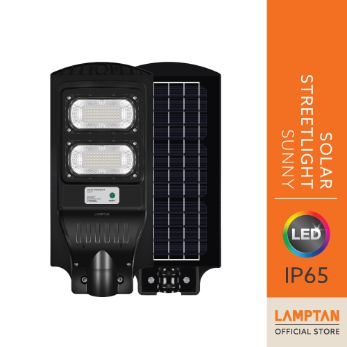 LAMPTAN โคมไฟถนนพลังงานแสงอาทิตย์ Solar Streetlight Sunny พร้อมเซนเซอร์ความสว่างและความเคลื่อนไหว