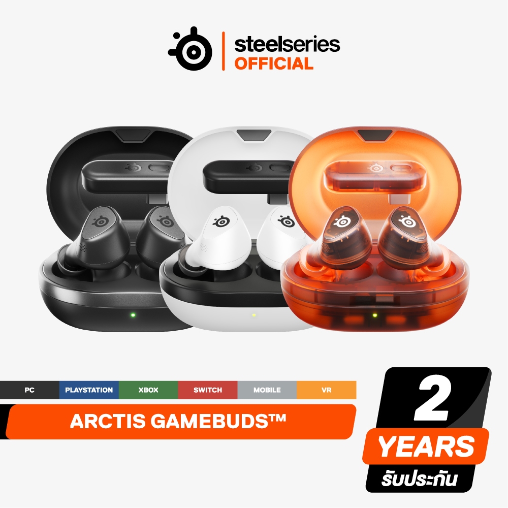 SteelSeries Arctis GameBuds™ — Wireless Gaming Earbuds — 2.4GHz + BT 5.3 — ANC/Transparency — IP55