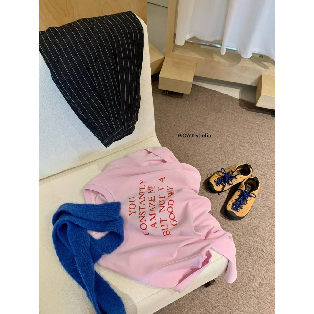 เสื้อยืดโอเวอร์ไซส์ TAG : WG.WE งานสกรีนหน้า ผ้าดี ใส่สบาย แมตช์ง่ายใส่ได้ตลอด ไม่มีตกเทรนแน่นอนค่ะ - รูปที่ 3