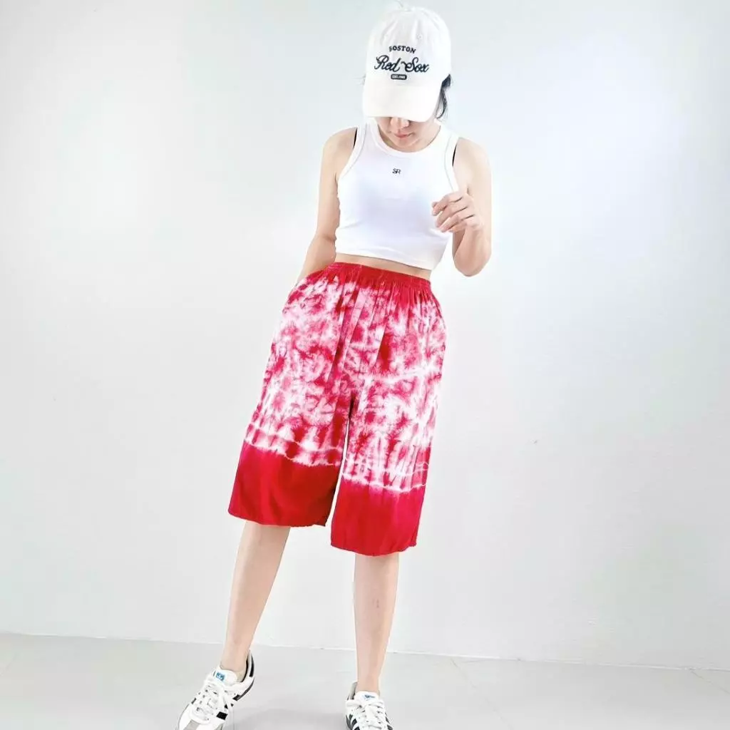 างเกงขาสั้นมัดย้อม29บาท คละลาย ฟรีไซส์Unisex thumbnail 4