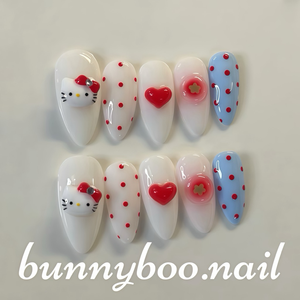 💅เล็บปลอมเจล tomato kitty🍅🐈