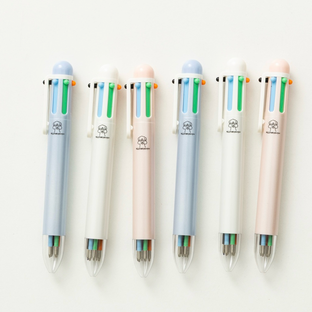 ปากกาหมึกเจล6 สีในด้ามเดียว ปากกา6สี/ด้าม 6 in 1 pen ปากกาหมึกเจล6สี