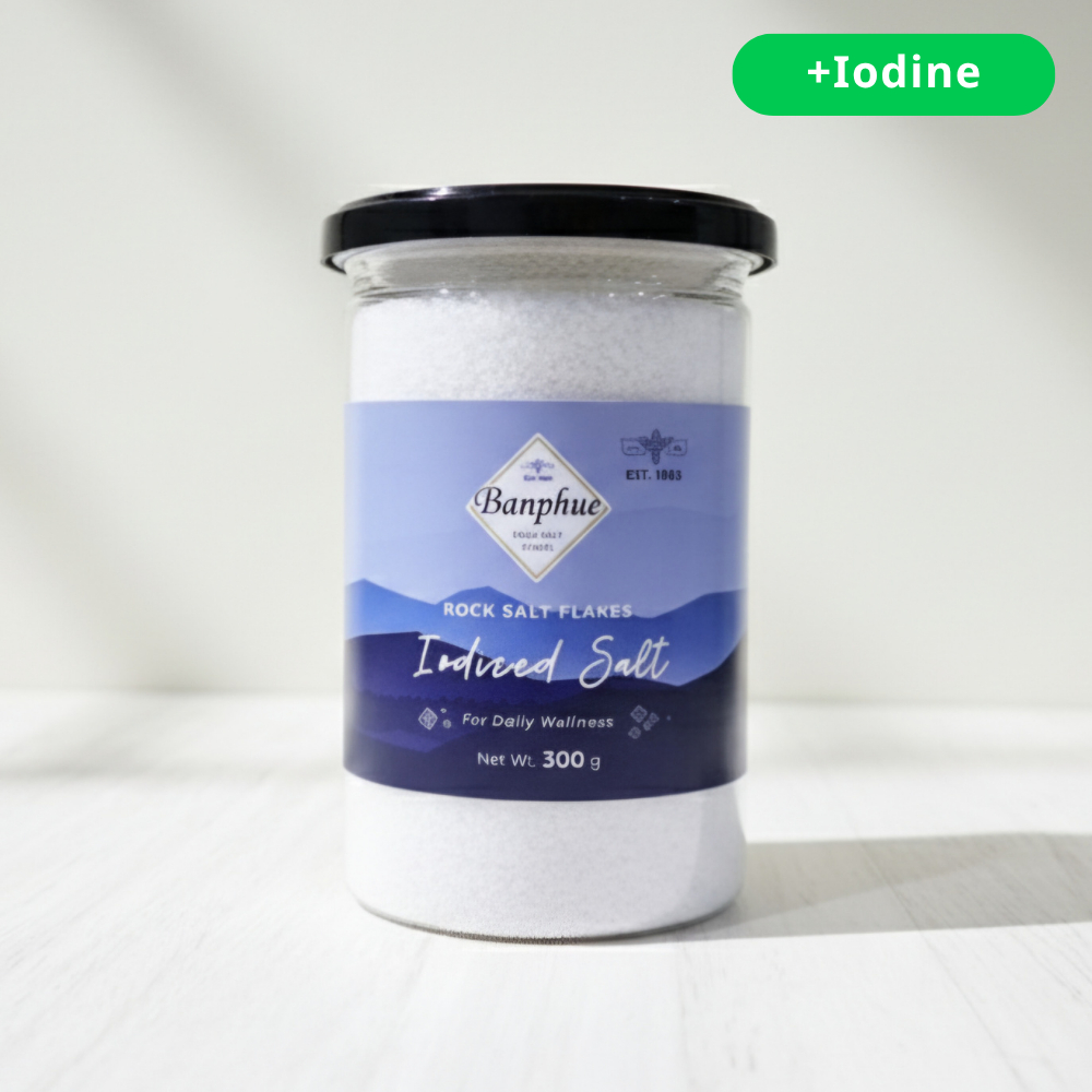 เกลือสินเธาว์เสริมไอโอดีน (แห้ง) 300g รสกลมกล่อม เหมาสำหรับปรุงอาหารในทุกๆ มื้อ | 42 ปี เกลือบ้านผือ
