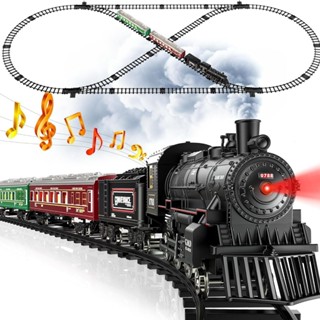 ชุดต่อรางรถไฟ ของเล่น มีไฟ มีเสียง มีควัน ใส่ถ่าน ต่อราง ราง…