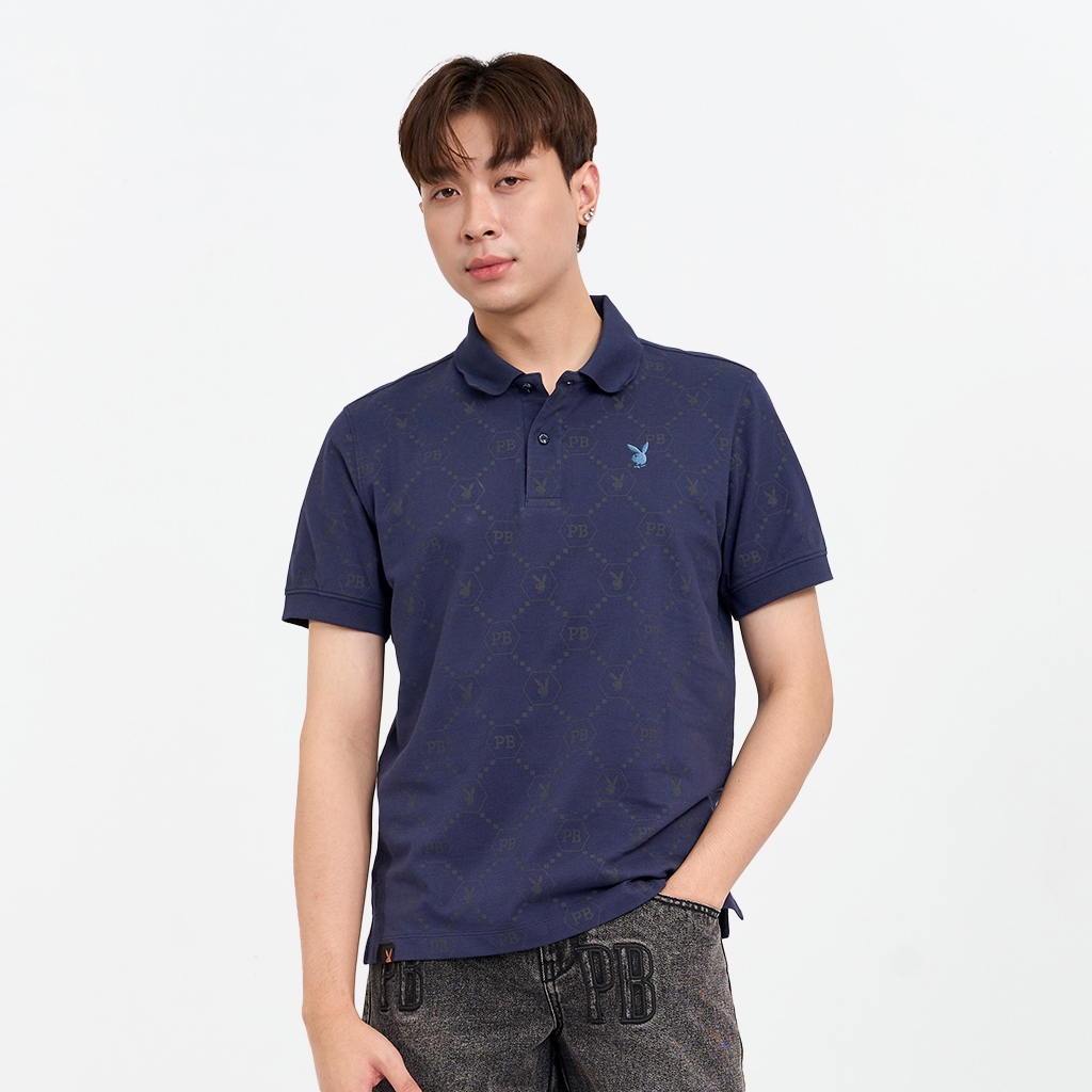 PLAYBOY PB DELUXE เสื้อโปโลแขนสั้น P1MT254TP004NV