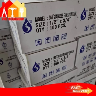 สปริงเกอร์ หัวสปริงเกอร์ รดน้ำ เกลียวใน 1/2",3/4"(4หุน/6หุน)หมุนรอบ360สายฝน รุ่นนิกส์ รุ่น ใบสแตนเลส