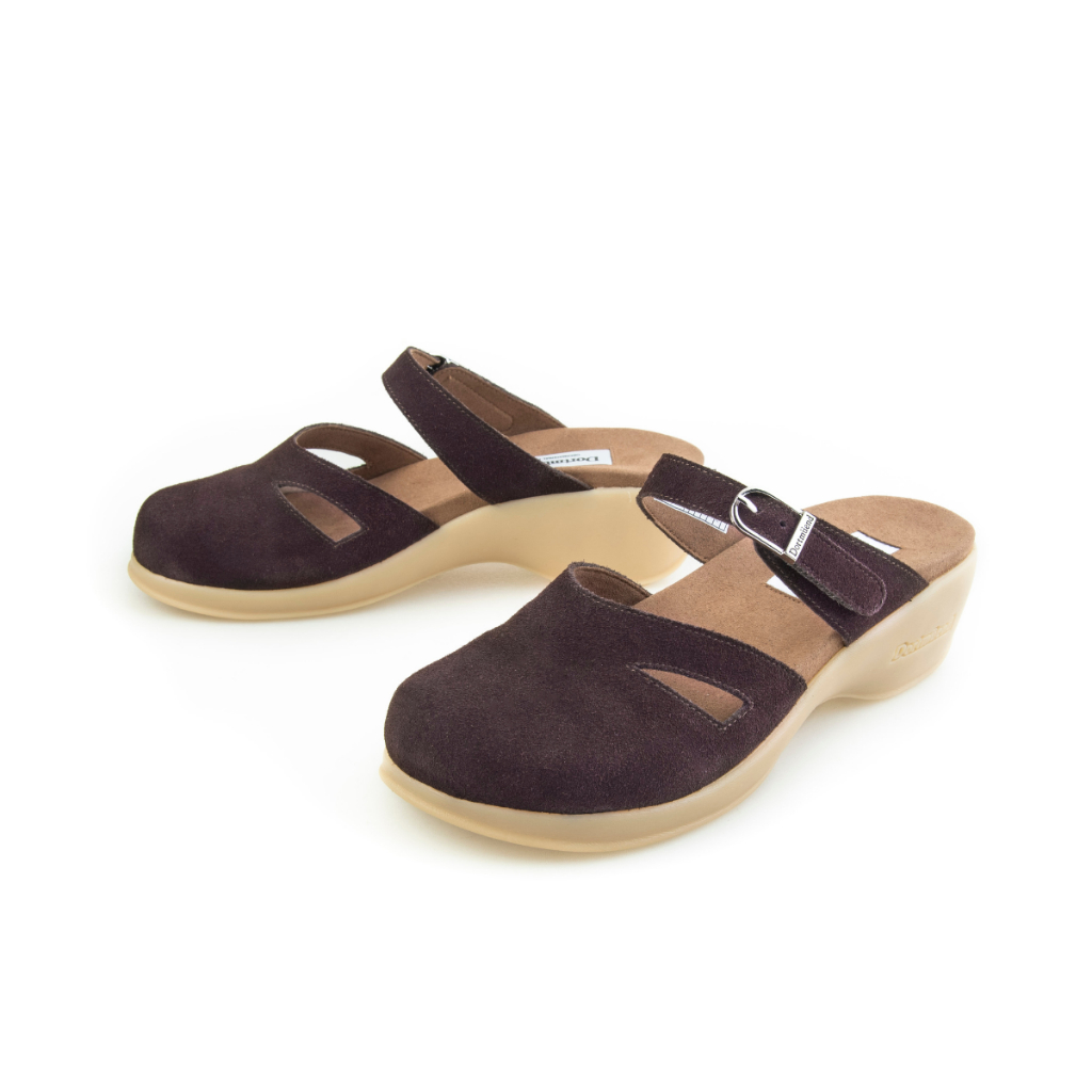 Dortmuend Pro Series Mule Miriam JF570 010-000 Dark Brown รองเท้าสุขภาพ รองเท้าหุ้มหัว