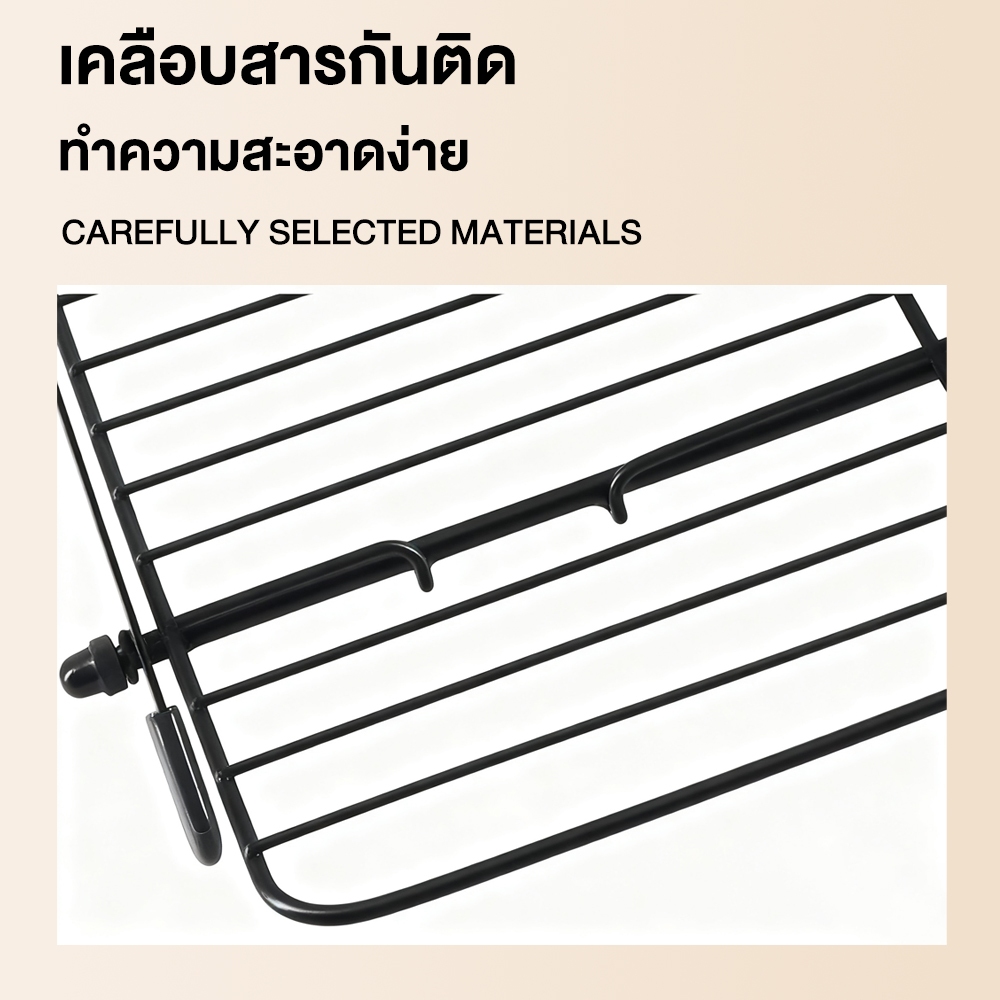 พร้อมส่ง ตะแกรงพักขนม ที่พักเค้ก 3 ชั้น ขนมปัง ชั้นวางคุกกี้ non-stick Cake cooling rack ราคา ถูกที่สุด ดีลบีเคเค แกลเลอรีภาพที่ 3