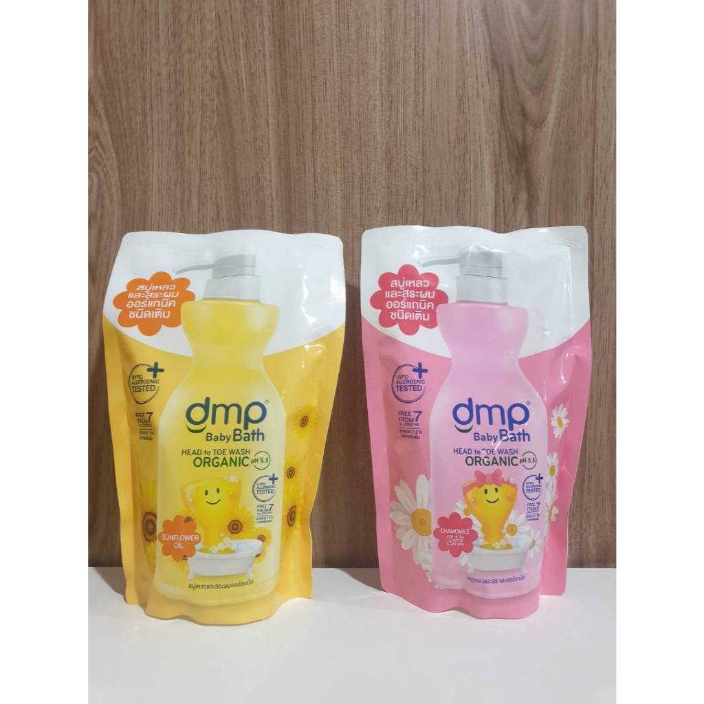 dmp Baby Bath Head to Toe Wash Organic pH5.5 Refill 350ml ดีเอ็มพี สบู่เหลวออร์แกนิค ชนิดเติม
