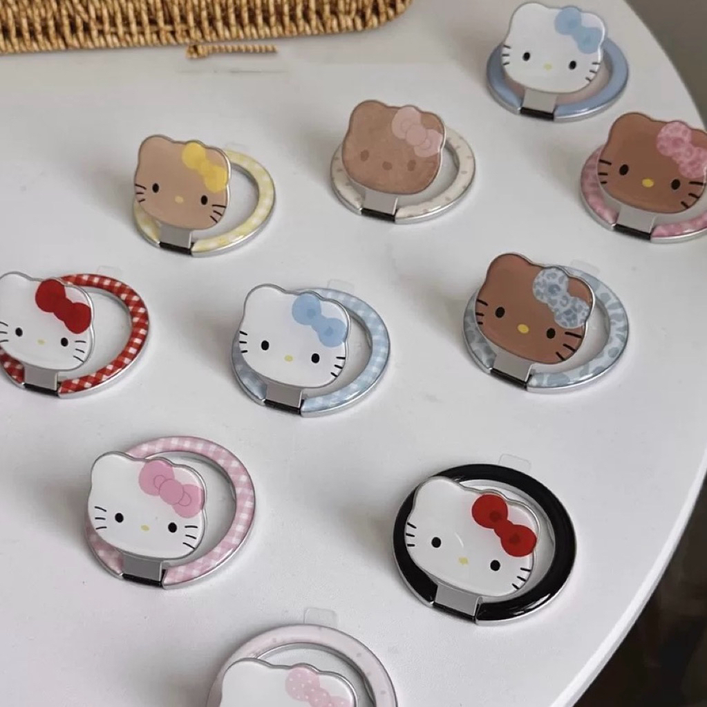 (พร้อมส่ง)Griptok stand Magsafe kittyกระจก sanrio กริ้บต็อกมีกระจก ที่วางโทรศัพท์ การ์ตูน - รูปที่ 5