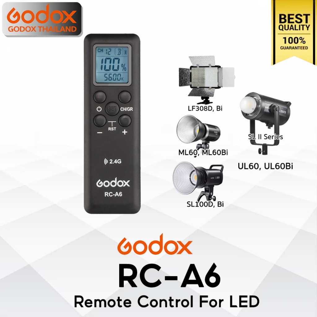 Godox Remote RC-A6 For LF308D,Bi / ML60,Bi / UL60-Bi / SL100D,Bi / SL II Series / Godox Thailand