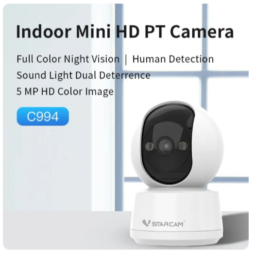 Vstarcam C994 / C996 ใหม่ล่าสุด (รองรับ Wi-Fi 2.4- 5G) 3.0-5.0MPกล้องวงจรปิดไร้สาย Indoor มีระบบ AI+