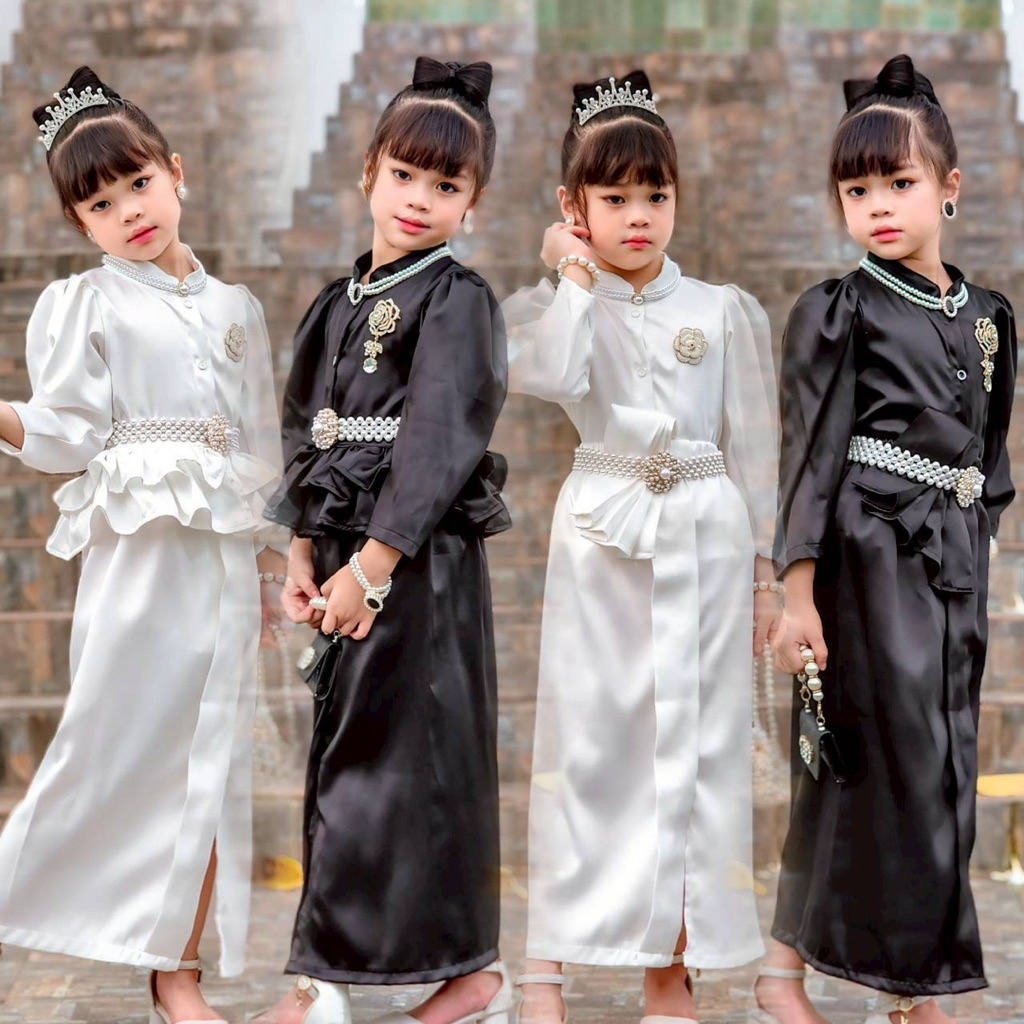 ชุดไทยประยุกต์สวยงามมากแม่ มีพร้อมส่งไม่เยอะ 2 สีรีบจับจองกันนะค่ะ #ชุดเด็กไทยเด็กโต#ชุดไทยเด็กผู้หญิง #pha #
