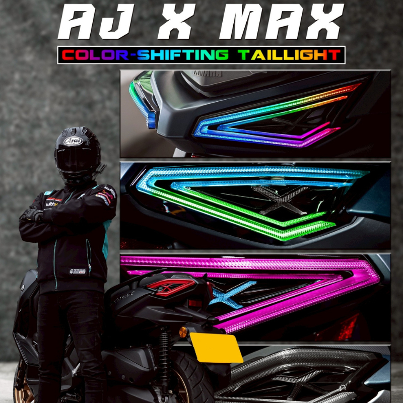 ไฟเลี้ยว RGB แบรนด์ AJ XMAX ไฟเลี้ยวสามารถเปลี่ยนสีได้
