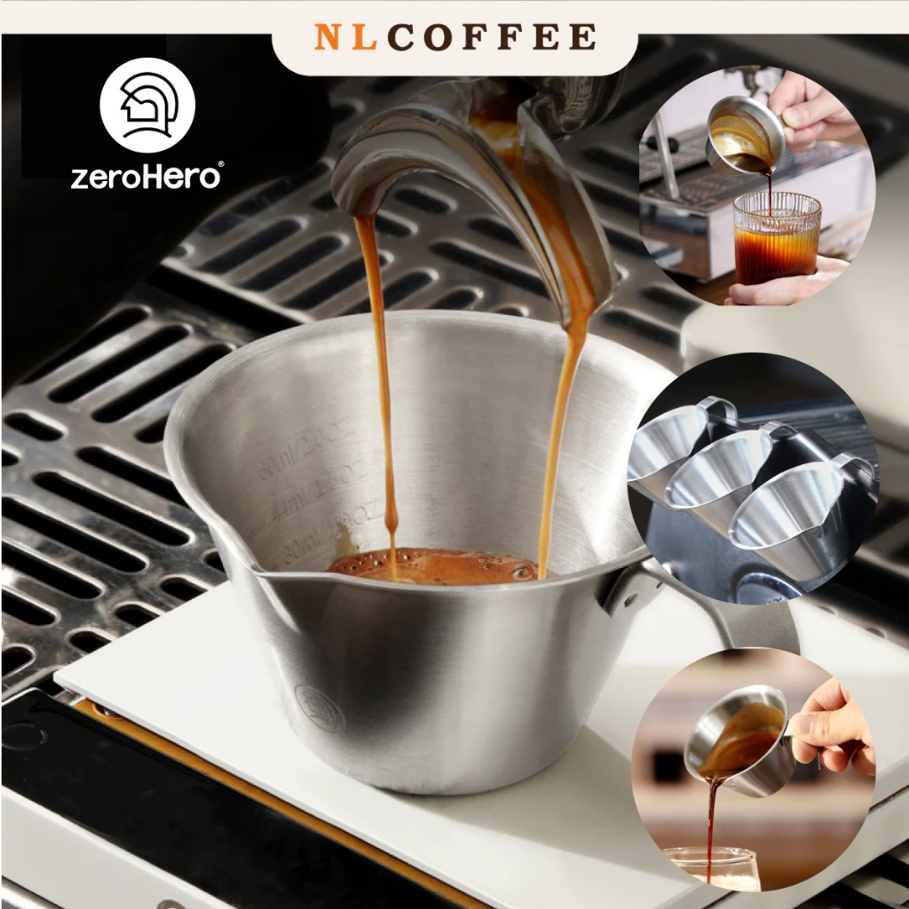 Zerohero แก้วตวงกาแฟ 60 ml Stainless Steel Measuring Cup