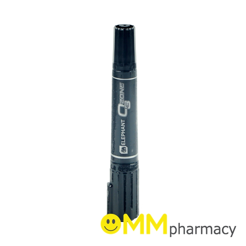 ELEPHANT ปากกาเคมี 2หัว รุ่นO3 ZONE (สีดำ)