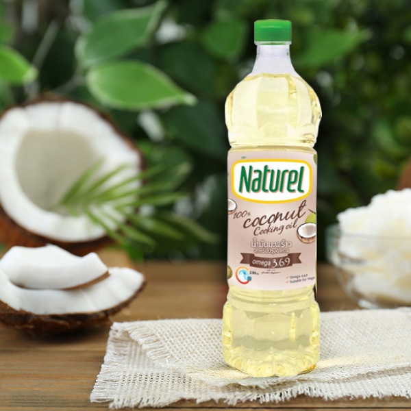 น้ำมันมะพร้าว แบรนด์ Naturel สำหรับประกอบอาหาร 1,000 มล.