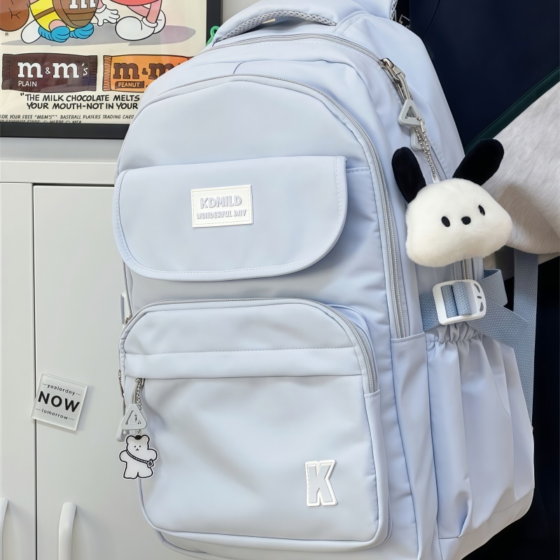 กระเป๋าเป้สะพายหลังสไตล์เกาหลี ใส่ของได้เยอะ หลายช่องน้ำหนักเบากระเป๋าเป้สะพายหลังนักเรียน เหมาะกับเดินทาง