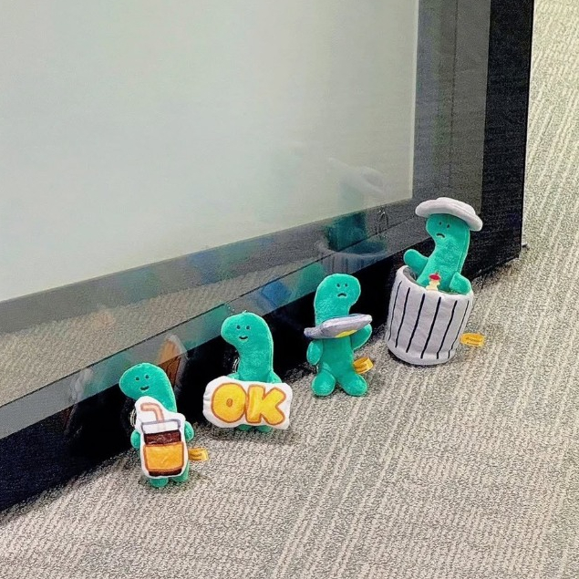 Joguman โจกูมัน / ไดโนเสาร์เขียว พวงกุญแจ ตุ๊กตา ลิขสิทธิ์แท้