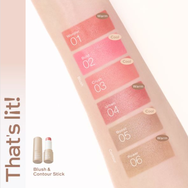 ใหม่ล่าสุด บลัชออนชนิดแท่ง คิวท์เพรส CUTE PRESS THAT'S LIT! FACE STICK 5กรัม - รูปที่ 4