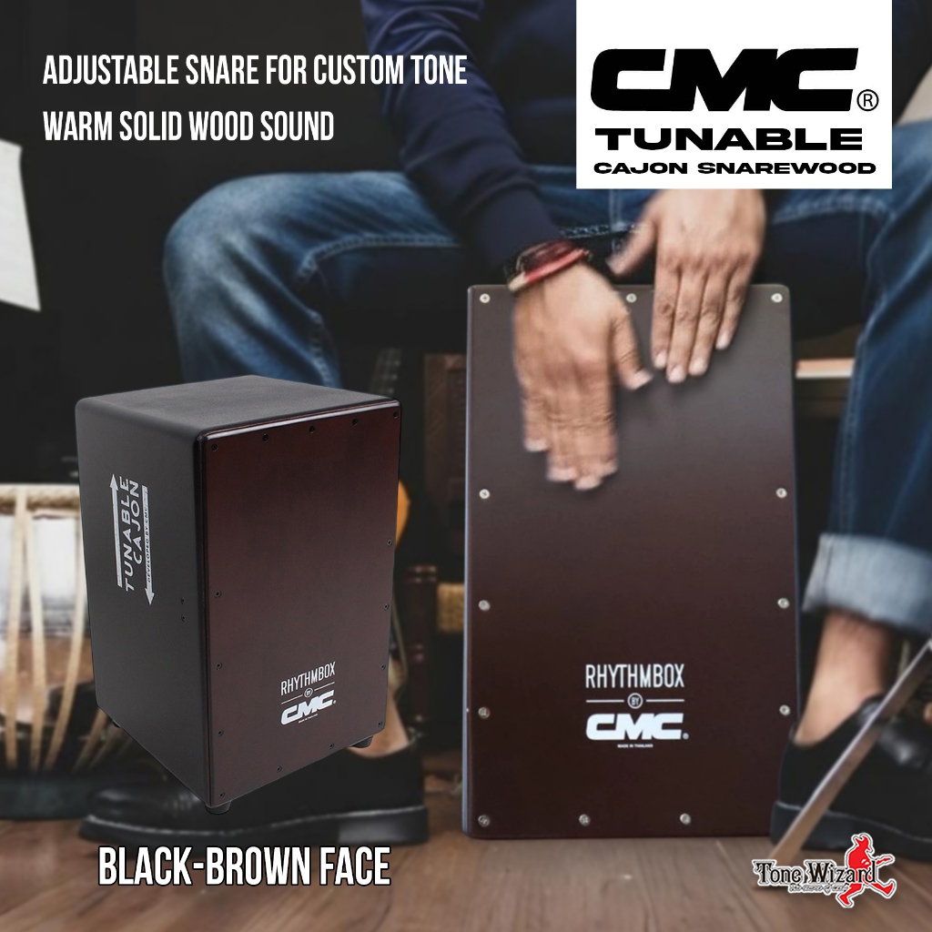 CMC คาจอนไม้จูนได้ Cajon Adj SnareWood Tunable CL12x12x18" BK (5550)