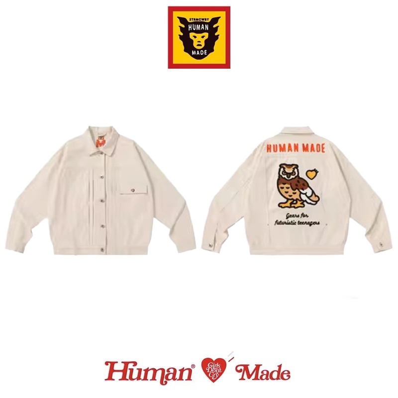 【Human Made】🇯🇵 พร้อมส่ง/ แจ็กเก็ต human made แจ็คเก็ตหลวม การ์ตูน เสื้อแจ็คเก็ต เสื้อโค้ท