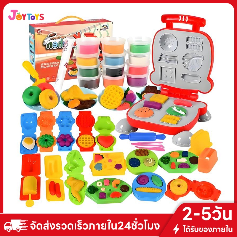 JOYTOYS   แป้งโดว์ดินน้ำมัน ดินเบา ชุดไอติม ของเล่นเด็ก ทำอาหาร ขนม ปั้นตุ๊กตาน่ารัก แม่พิมพ์ดินน้ำมันสำหรับเด็ก