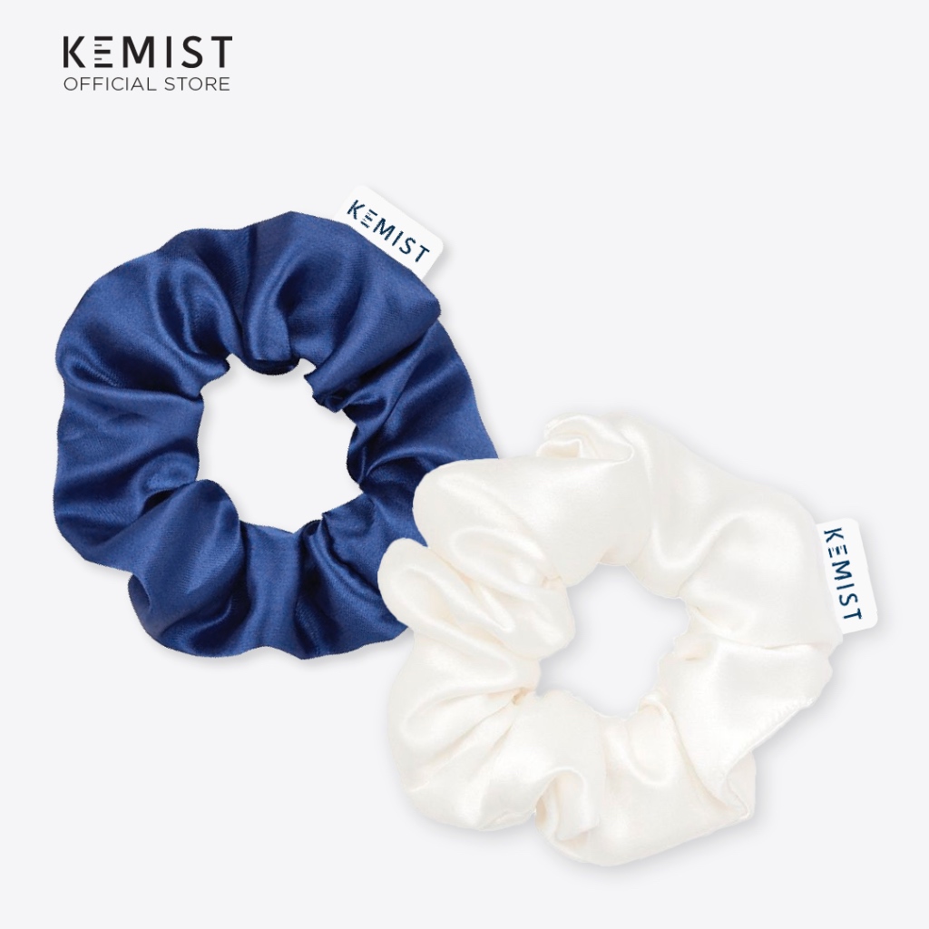 KEMIST | Scrunchie หนังยางมัดผมผ้าซาติน มัดผมสวย ไม่ทำให้ผมเป็นรอย