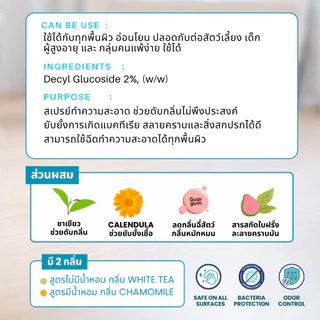 สเปรย์ดับกลิ่นฉี่จากต้นตอ สัตว์เลี้ยง ดับกลิ่นทรายแมว สเปรย์ทำความสะอาด อเนกประสงค์ สเปรย์ดับกลิ่นไม่พึงประสงค์