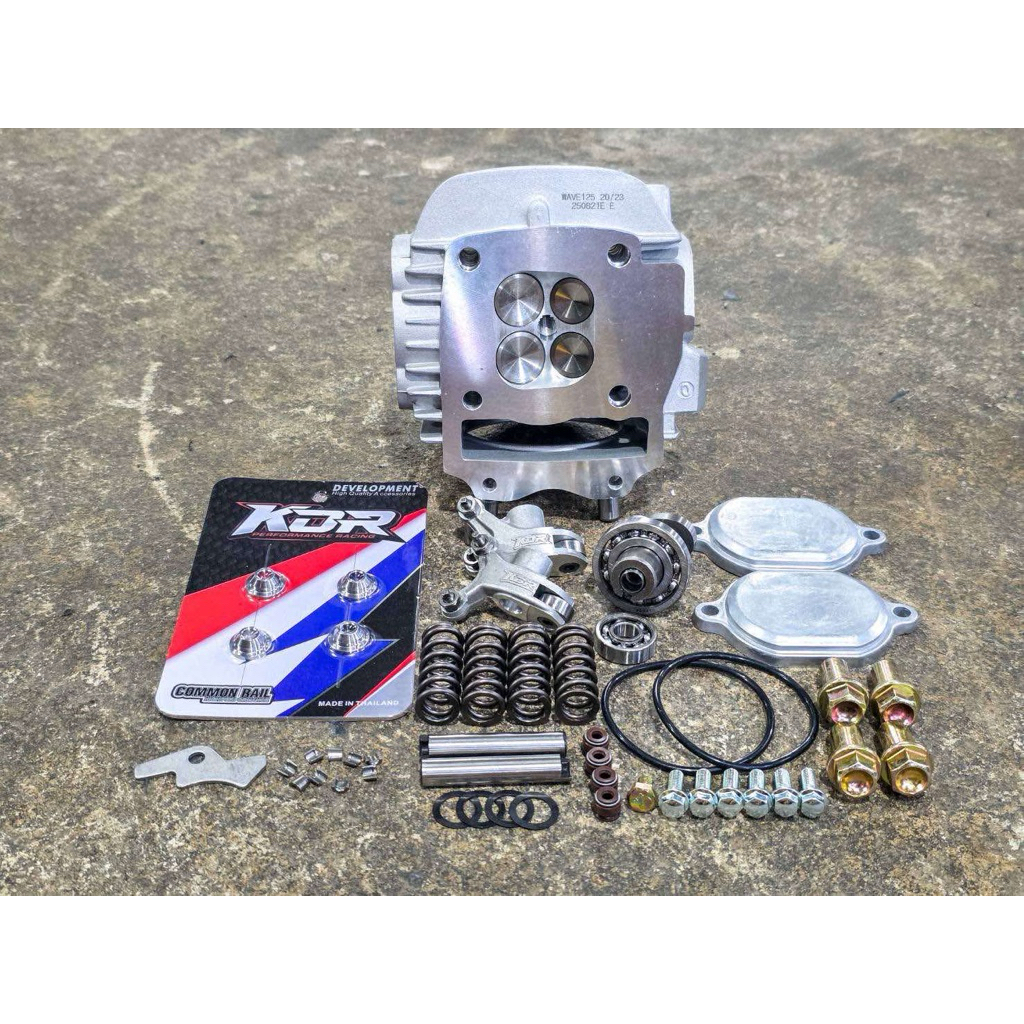 ฝา Wave 125 4วาล์ว 20/23 ตัวใหม่ *ตัวตรงรุ่น59/5 รู CNC ใส่ได้ตั้งแต่56-57-59-60- 61-62-63 ชักเดิมถึ