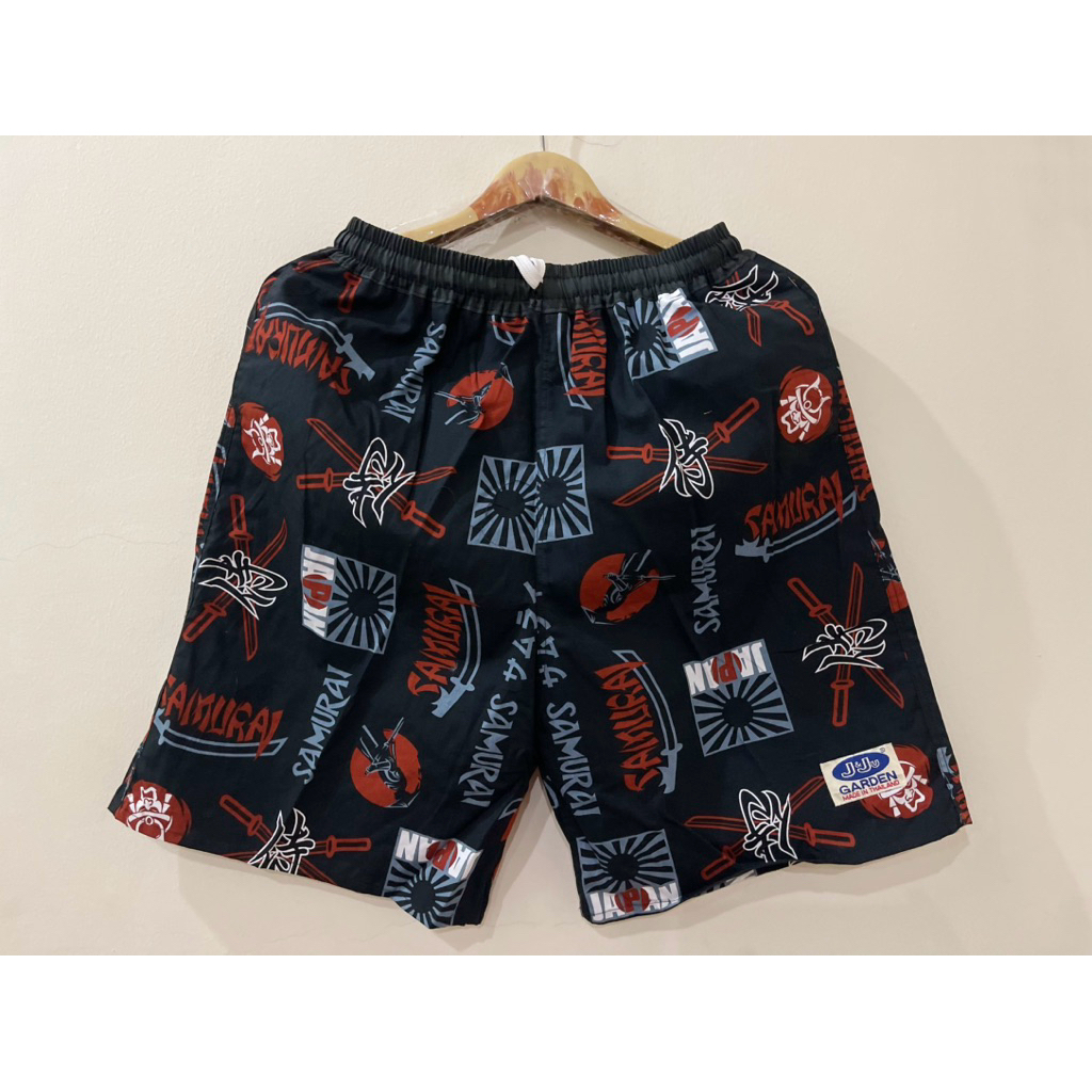 กางเกงเจเจแท้100%ขาสั้นลาย SAMURAI มาใหม่เหมาะใส่อยู่บ้านใส่เที่ยวผ้า Cotton💢M L XL💢
