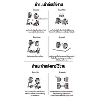 ดัมเบลปรับน้ำหนัก 32/36kg ดัมเบลยกน้ำหนัก ดัมเบลปรับแกน ประหยัดพื้นที่ Adjustable Dumbbells