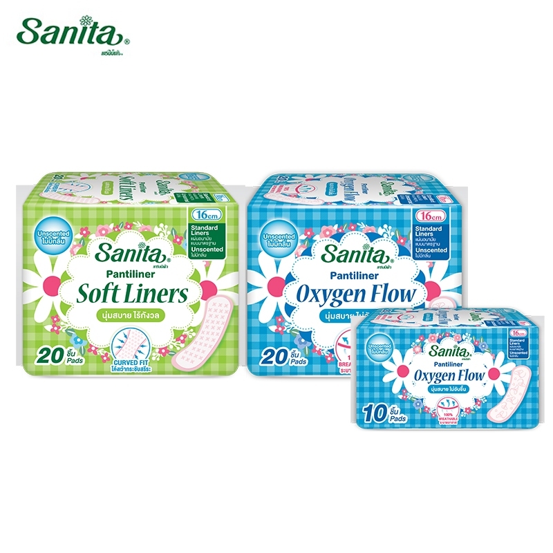 Sanita Pantiliner / แซนนิต้า แผ่นอนามัย ให้สัมผัสสะอาด สดชื่น มั่นใจทุกวัน