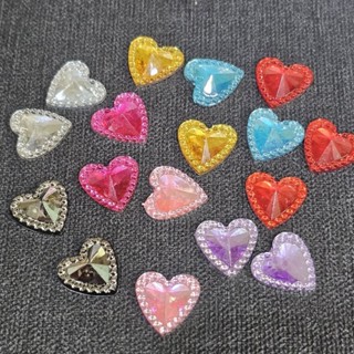 DP24 เพชรรุ้งหัวใจ ขนาด 12 มิล จำนวน 50 ชิ้น