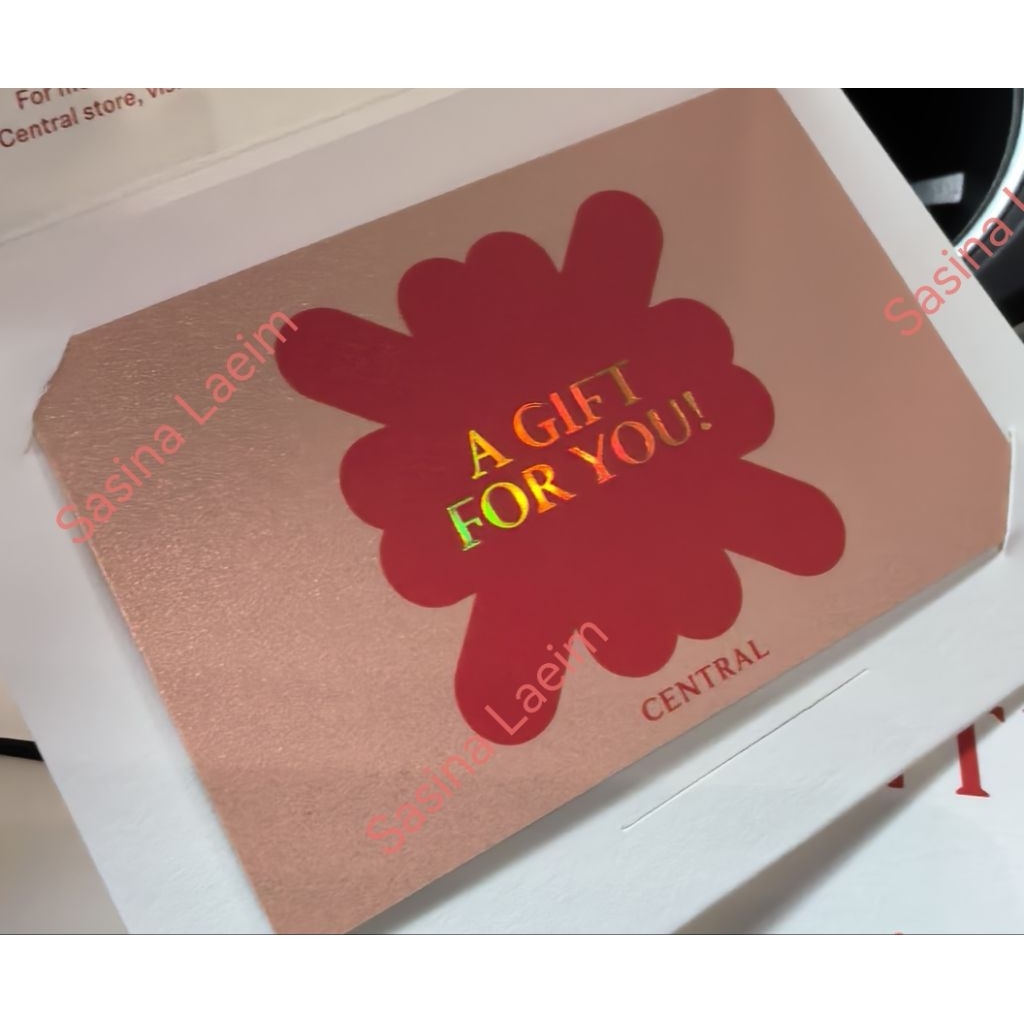 บัตร Gift Voucher Central มูลค่า10,000บาท ส่งต่อ9,200มีอายุเกือบ5ปี เฉพาะโซนเซ็นทรัล ส่งฟรี
