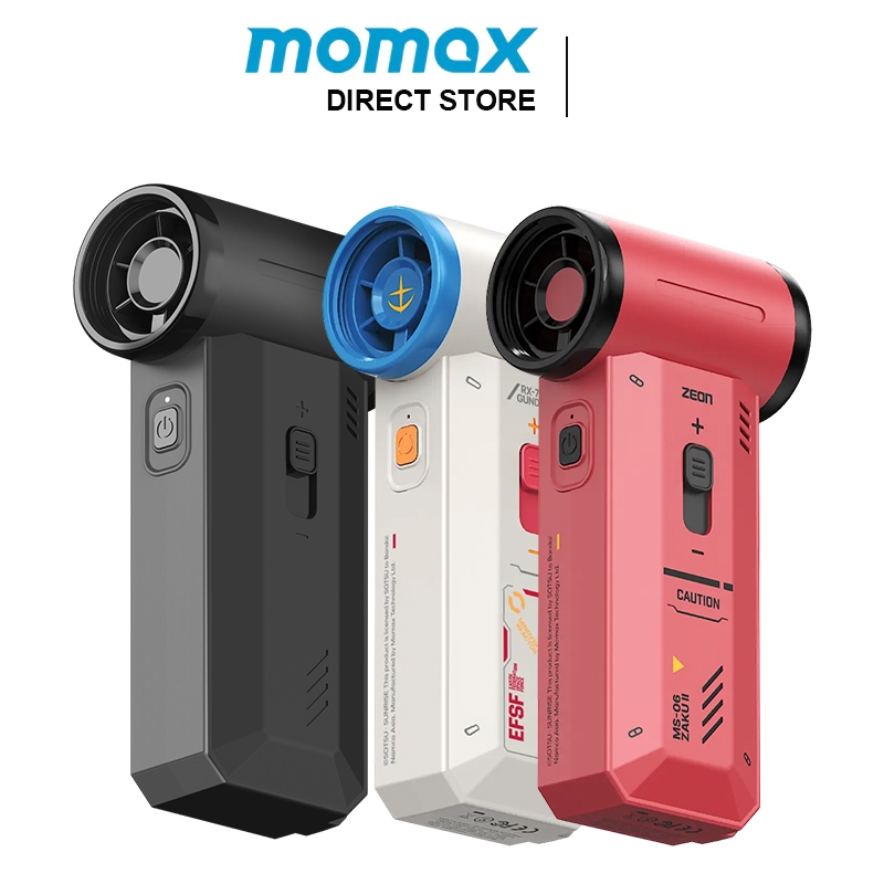 Momax Mobile Suit Gundam Limited Edition 2-in-1 Portable Fan Powerful Vacuum Cleaner and Dust Blower