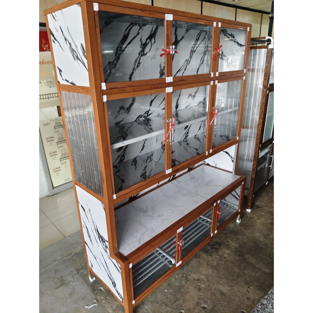 ตู้ครัวอลูมิเนียม ปูกระเบื้อง 90 , 120 , 150 CM / ตจว.เสียค่าส่ง