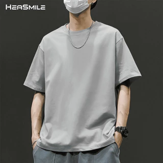 HeaSmile เสื้อยืด T-Shirt เสื้อคอกลมแขนสั้น เสื้อยืดแฟชั่น ผ้านุ่ม ใส่สบาย ไม่ร้อน สำหรับผู้ชายและผู้หญิง (M-TWNNST)