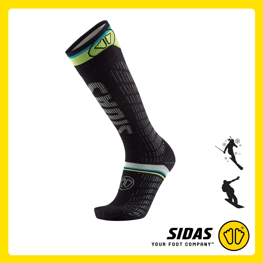 SIDAS Ski UltraFit ถุงเท้าสกี-สโนว์บอร์ด LV Compressive เพื่อประสิทธิภาพการเล่นขั้นสูงสุด