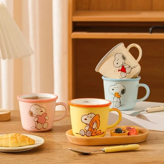 【ของแท้】Snoopy สนูปปี้ แก้วมัคเซรามิก 340ml แก้วกาแฟลายการ์ตูน ลายน่ารัก พร้อมกล่องของขวัญ ของขวัญวันเกิด ส่งฟรี